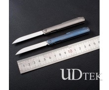 S35VN powder steel high hardness mini Titanium alloy no logo gift knife UD19015
